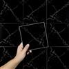 Hode 24 Pezzi Piastrelle Adesive Cucina Bagno, Nero Marmo 15x15cm Adesivi per Piastrelle Bagno, Mattonelle Cucina, Decorazione Impermeabile PVC