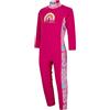 Speedo Bambina All-In-One Sun Suit Rash Guard Shirt, Thai/Menta/Azzurro/Pink Splash/Radiant Yellow, 3 Anni