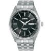 Lorus Orologio automatico analogico da uomo con bracciale in acciaio inossidabile, Argento/Nero - RL483BX9