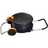 Fiskars Comfort Carrello Avvolgitubo L, Set All-Inclusive per Irrigazione, Portata 31,5 m, Avvolgimento Automatico, Tubo in Misura Universale (Ø 13 mm), Connettore Universale per Rubinetto, 1071670