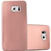 Cadorabo Custodia per Samsung Galaxy S6 EDGE PLUS in ORO ROSA METALLICO - Morbida Cover Protettiva Sottile di Silicone TPU con Bordo Protezione - Ultra Slim Case Antiurto Gel Back Bumper Guscio