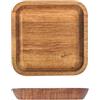H&H Vassoio Quadrato Acacia, 14cm