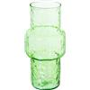 DRW Vaso a Forma di Cristallo in Verde 14x14x28 cm