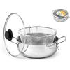 Royal Norfolk Friggitrice Inox, con Coperchio, cm24
