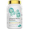 AlohaLabs CL-38 Integratore di Collagene Marino Idrolizzato ad Alta Concentrazione con Acido Ialuronico e Vitamina C - 1 Confezione da 60 Compresse da 500mg - Supporto per Pelle, Articolazioni e Ossa