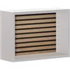 Schildmeyer Ekko 154175 - Scaffale con pannello acustico, 40,2 x 15,7 x 12,5 cm, colore: Bianco opaco