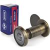 APECS, spioncino con protezione dalla vista per porta 35-60mm foro - Ø16mm colore bronzo antico copertura spioncino modello 6016/35-60-AB