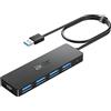 acer Hub USB 3.0 con 5 porte, Sdoppiatore Multi USB 3.0 Adattatore USB Alta velocità 5Gbps, Compatibile con MacBook PRO Air iMac Surface Laptop Chiave USB Disco Rigido Tastiera(60cm)