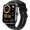 DOVMEWO QS118 Smartwatch Effettua/Rispondi alle Chiamate, 2.0 Fitness Orologio, 100+ Modalità Sportive (Black)