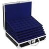 SAFE 9816 Valigia Porta Monete Collezione in Alluminio | con 6 vassoi per 210 Monete | per 2 Euro commemorativi, Monete Euro da Collezione | 21 x 7,8 x 25,6 cm