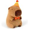 SHOWNICER - Peluche di Capybara, cuscino di peluche in felpa, kawaii, giocattolo di peluche, cuscino regalo per bambini e bambine di 3+ anni (compleanno, 25 cm)