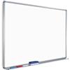 Giodicart Lavagna Magnetica Bianca Cm. 90x150 con Cornice e Mensola Porta Pennarelli in Alluminio