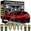 BMT xms 24pz Kit di Luci LED per Interni per Peugeot 308 3008 5008 Traveller Citroën C4 Grand Picasso C5 C6 DS3 DS4 DS5, Lampadine LED per Interni Auto e Camion 6000K Bianco Luminoso