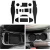 CDEFG Compatibile con Ford Puma MK2 2020-2023 2024, Tappetino Antiscivolo Antipolvere Antigraffio Tappetini in Gomma Portabicchieri per Interni Auto Puma MK2 Accessori (Nero)
