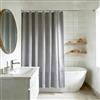 YISURE Tenda da doccia grigia per vasca da bagno | resistente alla muffa lavabile in lavatrice in tessuto idrorepellente, 180 x 200 cm (l x H)