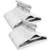 ABHENG Grucce in plastica, 100 Pezzi, Durevole,robuste, resistenti, Salvaspazio, Antiscivolo, Gancio girevole 360°, Ideato per T-shirt, Cappotti, Abiti, Camicette, Pantaloni, Giacca, Bianco, APY03100W
