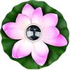 Lychee Luci Galleggianti Solari Esterno, RGB Lotus Flower Wishing Pond Light,IP65 LED Floating Light Impermeabile per Esterne, Giardino, Piscina, Stagno (Rosa)