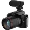 Adririv Fotocamera Digitale Professionale HD 4K Fotocamera Digitale WIFI con Zoom 16 X per Visione Notturna con Microfono