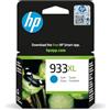 HP 933XL Ciano, CN054AE, Cartuccia Originale HP da 825 Pagine, ad Alta Capacità, Compatibile con Stampanti HP OfficeJet 6100, 6600, 6700, 7110, 7510, 7610 e 7612