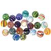 Bartl Biglie di vetro Mix a strisce 20mm 24 pezzi.
