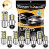 Defvnsy - Confezione da 10 lampadine LED 5050 18-SMD, 3000 K, 1142 BA15D, luce bianca calda, per interni camper, roulotte, rimorchi, barche, cortili, luci freno e luci posteriori