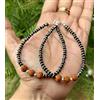 Evil Eye 2 Pezzi Bracciale Protezione Malocchio Argento 925 7" Amuleto Nazariya Unisex...
