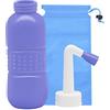 YumSur Bidet portatile, spruzzatore per bidet personale per bambini, pulizia delle donne incinte, pulizia post-parto, bidet da viaggio portatile con capacità di 450 ml e ugello angolare spray