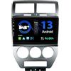 BXLIYER SXAUTO 『Built-in DAB』 Android 13 IPS Autoradio Per Jeep Compass 1 MK (2006-2010) - Senza fili CarPlay/Android Auto - 4G+64G - LED Camera + MIC - Fast-boot Volante 360-CAM AHD DSP - 2 Din 10.1 Pollici