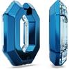 Swarovski Orecchini a cerchio Lucent, Forma ottagonale, Piccoli, Blu