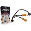 Simoni Racing 50W4 Resistenza Warning Canceller specifica per lampade a LED Attacco H4, 50W 6 Ohm con connettori
