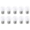 ZFQ Lampadina a LED E27, G45, 2 W, E27, luce bianca calda, mini globo, per lampadine da 2 W, 200 lumen, 2700 Kelvin, impermeabile, per interni ed esterni, AC 220-240 V, 10 pezzi