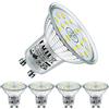 EACLL Lampadine LED GU10 6400K Bianco Freddo 6.5W Equivalente a Alogena 100W, 735lm Faretti AC 230V senza Sfarfallio, Angolo a Fascio 120° Spot, Non Dimmerabile corta Riflettore Lampade, Pacco da 4