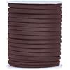 Craftdady Rotolo di cordoncino elastico piatto da 180 m, 5 mm, in spandex intrecciato, per fascia per orecchie, cucito, marrone cocco
