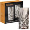Nachtmann Set di 2 bicchieri da long drink, 395 ml, tortora, Noblesse, 105713, bicchieri da cocktail in vetro di cristallo, lavabili in lavastoviglie