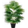 NIBESSER Pianta Finta da Interno 82 cm Pianta Artificiale da Esterno Grande Alta Palma Areca Artificiale con Vaso in Plastica per Decorazioni Casa Soggiorno Camera da Letto Balcone