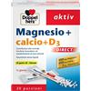 Doppelherz Magnesio + Calcio + Vitamina D3 DIRECT - 20 Bustine - Integratore per Muscoli e Ossa - Senza Acqua - Gusto Limone - Doppelherz