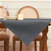 Softalker Tovaglia Antimacchia 80x80 cm Tovaglia in Finto Lino Quadrato Centrotavola Moderna Elegante Piccola Tovaglie da Esterno Impermeabile per Natalizie, Feste, Compleanno, Cucina, 1 Pezzo, Grigio
