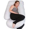 PinkFroggie Cuscino Gravidanza con Copertura Cotone Rimovibile | Cuscino Maternità U,Supporto Totale Corpo per Dormire Senza Dolori,Cuscino per L'allattamento,Cuscino di Posizionamento