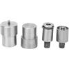 Ejoyous Stampo per Bottoni Automatici 4 Pezzi, Kit di Ricambio in Acciaio Inossidabile Argento per Bottoni a Pressione 651/633/831, Kit di Ricambio per Matrici con Bottoni Automatici