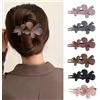 TOFBS 6 Pezzi Fermagli per Capelli a Forma di Farfalla Opachi ermaglio capelli Grandi Mollette Capelli Pinze Capelli Accessori per Donne e Ragazze