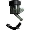 WANGCL 2PCS Serbatoio del liquido dei freni del motociclo Universale Frizione del motociclo Cilindro principale del freno Pompa del freno Tazza dell'olio