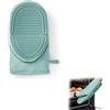 Avilia Guanto da Cucina Termoresistente in Silicone e Cotone con Laccetto, 30x17.5x3.5cm, Verde