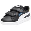 PUMA Smash 3.0 L Let's Play V Inf, Scarpe da Ginnastica Unisex-Bimbi 0-24, Black White-Regal Blue-Lemon Meringue, 24 EU