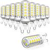 Bonlux Lampadina G9 LED Dimmerabile Luce Fredda 6000K,4W Equivalente 40W Lampada Alogena,Lampade LED Attacco GU9,Risparmio Energetico,Senza Sfarfallio,Angolo a fascio 360 °,AC 220-240V,10 Pezzi