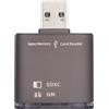 Xiwai Adattatore da USB 3.0 a NM Nano Memory Card e lettore di schede SD con scrittore a doppia porta per Mate Seial Phone & Camera & Laptop