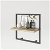 Phoenix Safe Scaffale da parete SOHO, rovere e nero