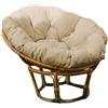 haus & garten chilly pilley Papasan Cuscino Trapuntato Per La Poltrona In Rattan Cuscino Rotondo Da Giardino Cuscino Per Panca Con Passanti