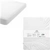 JEMIDI Lenzuolo con Angoli Matrimoniale - Coprimaterasso 100% Cotone - Lenzuolo Sotto 160 x 200 cm - Copri Materasso Morbido - Lenzuola Matrimoniali Letto Grande - Bianco