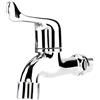Garosa ABS Faucet Lavanderia Bagno Lavatrice Vasca da bagno Rubinetto Rubinetto Giardino esterno Rubinetto singolo acqua fredda(#1 Tail Handle)