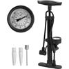 heavenlife Pompa per Bicicletta, Pompa da Pavimento per Bici con Manometro, 11Bar/160Psi, Pompa Ad Aria per Bicicletta con Valvole Presta e Schrader per Bici da Corsa, MTB, E-Bike, bBici da Trekking, Palloni